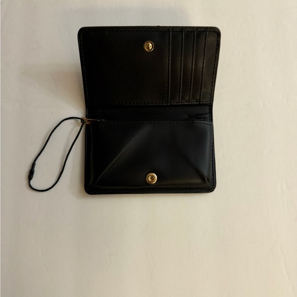 MANGO MNG Black Croc-Embossed Faux Leather Wallet - Picture 3 of 6